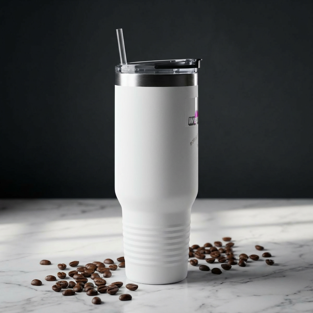 40oz Insulated Travel Mug — Northwest Mountains Logo, Keep Beverages Hot & Cold