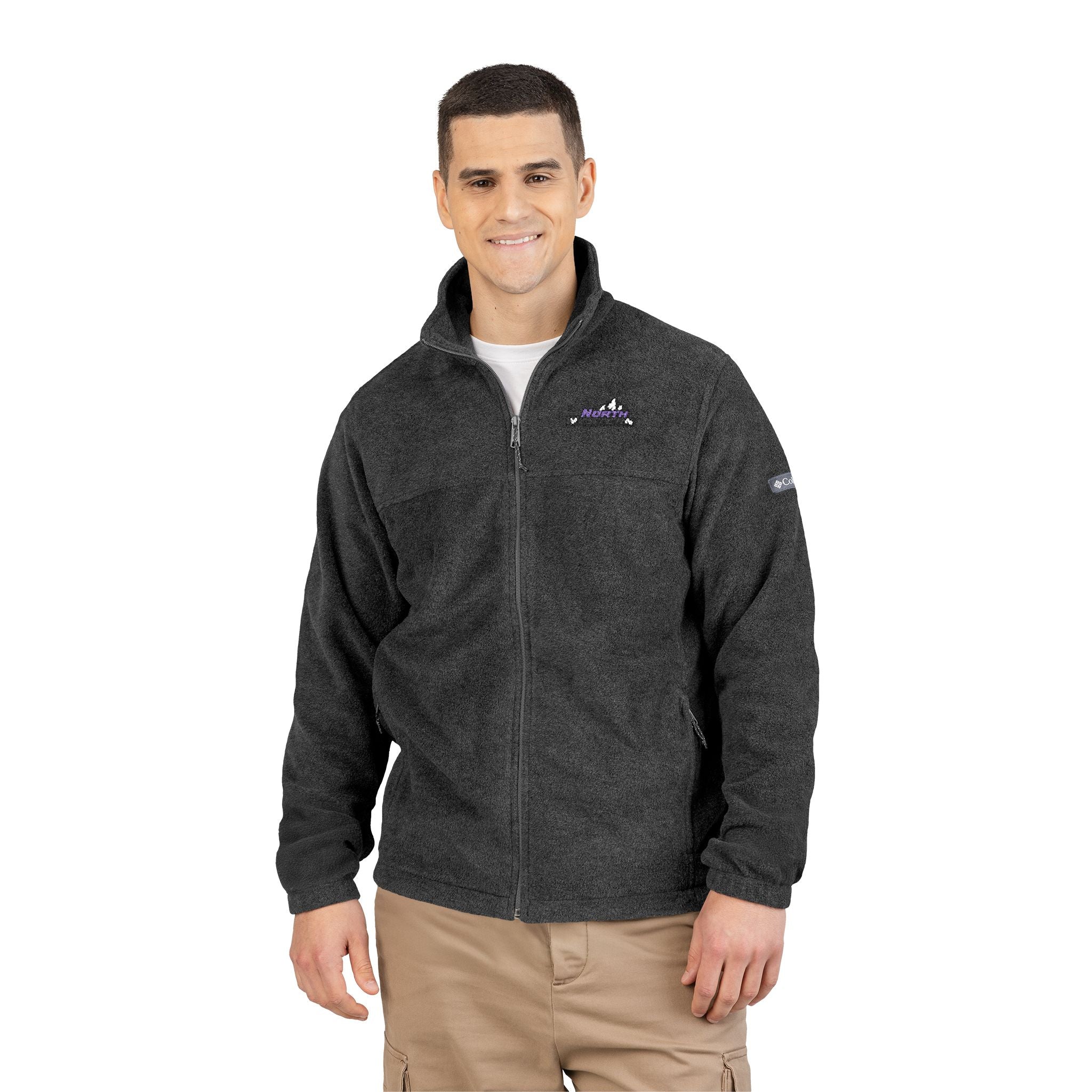 Embroidered Columbia Fleece Jacket — Mountain Ridge Logo