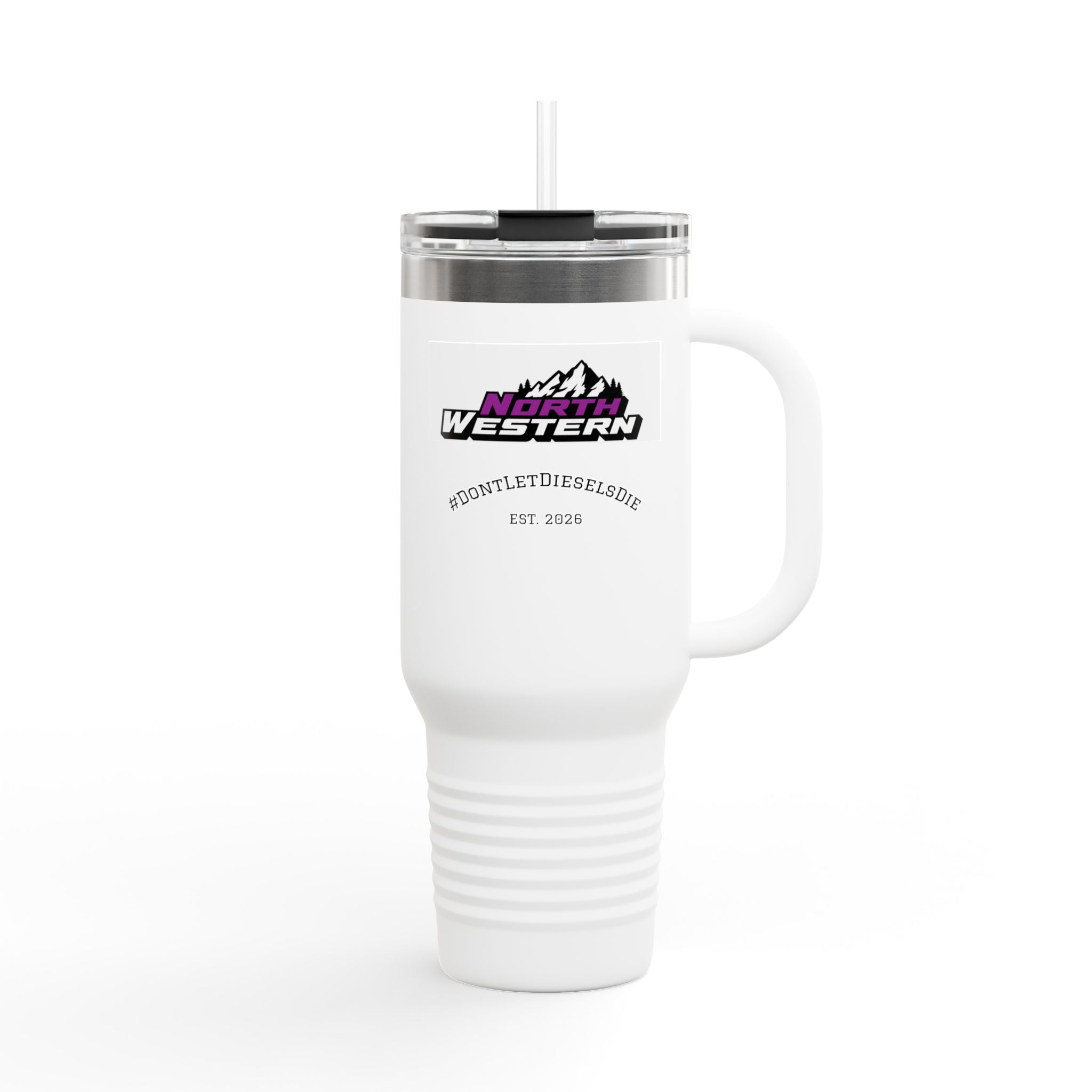 40oz Insulated Travel Mug — Northwest Mountains Logo, Keep Beverages Hot & Cold