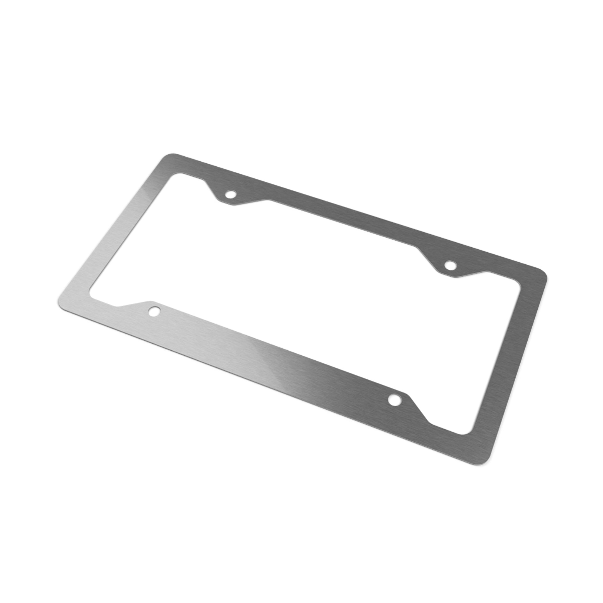 Chrome Metal License Plate Frame — "DontLetDieselsDie" Logo Accent