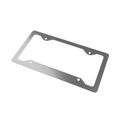 Chrome Metal License Plate Frame — "DontLetDieselsDie" Logo Accent